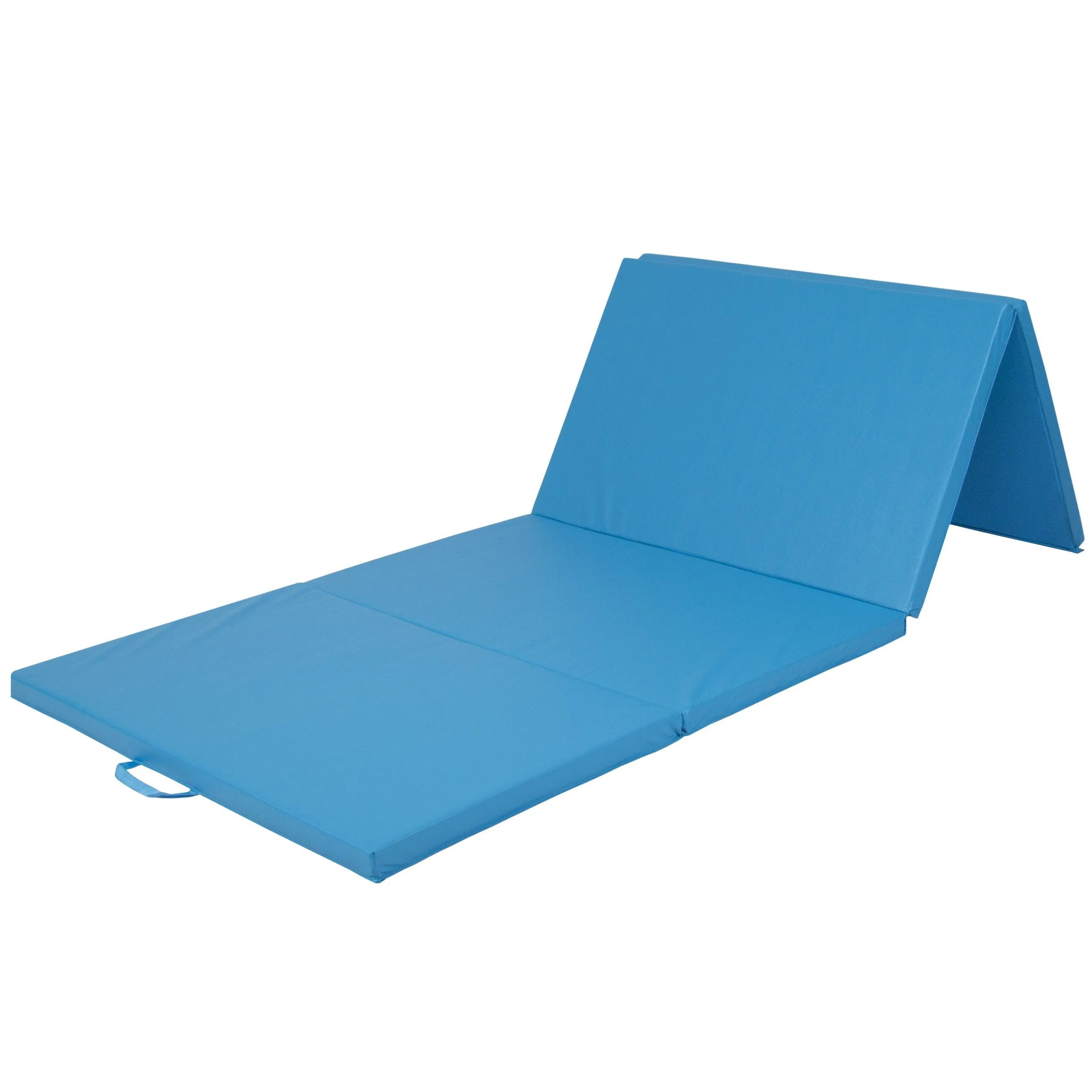 10ft 4-Panel Folding Foam Gym Exercise Floor Mat w/ Carrying Handles