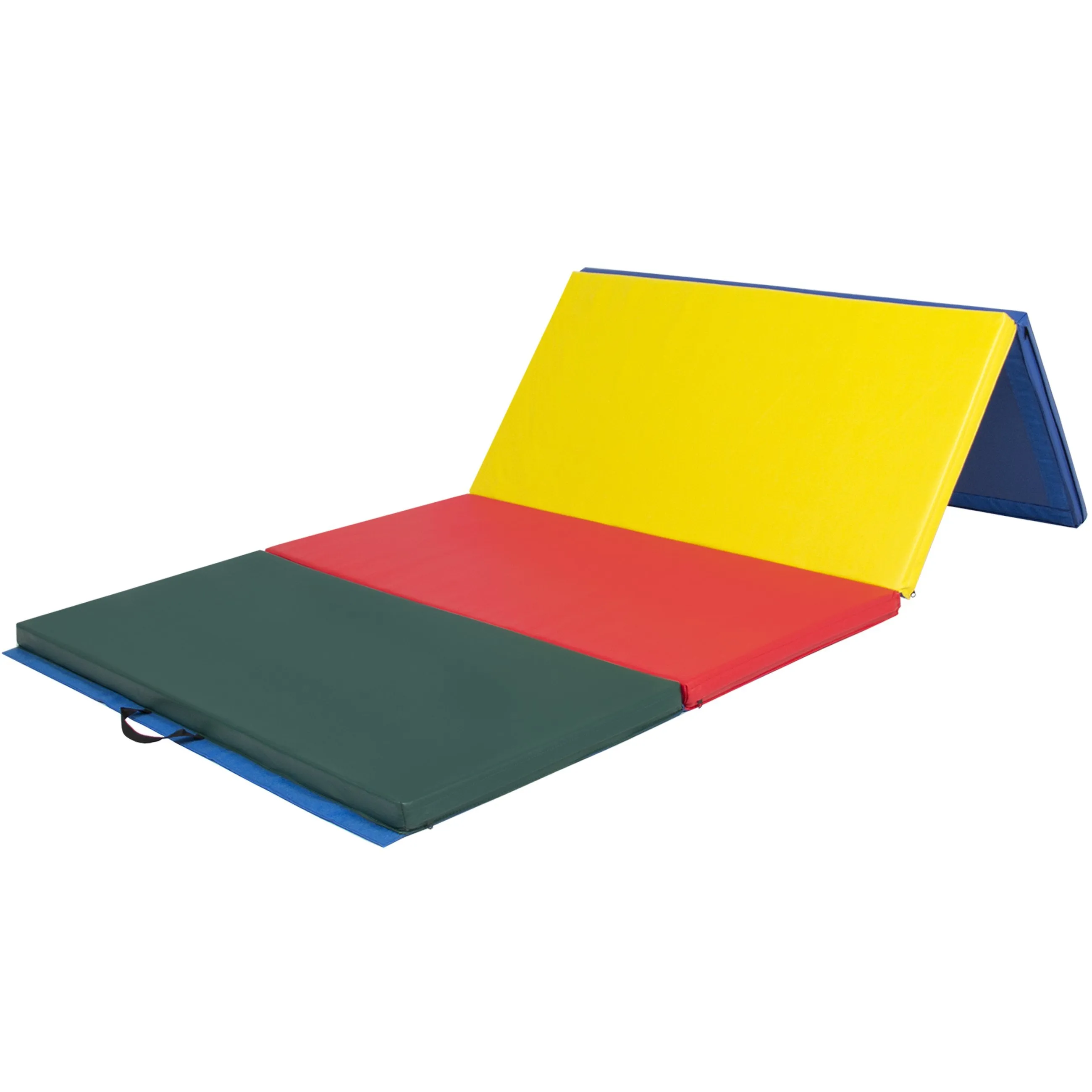 8ft 4-Panel Folding Foam Gym Exercise Floor Mat w/ Carrying Handles