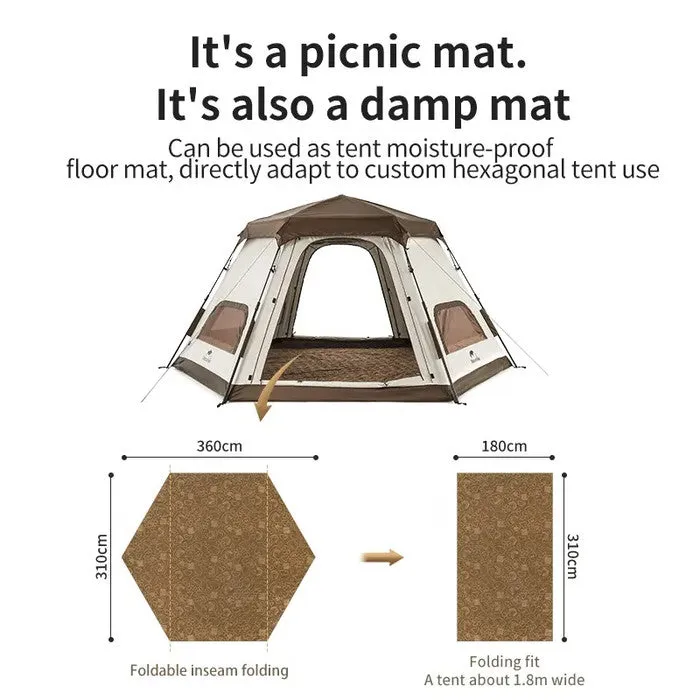 ALAS TENDA MATRAS GLAMPING NATUREHIKE CNH22DZ021 HEXAGON AUTO TENT 3-4P MATTRAS