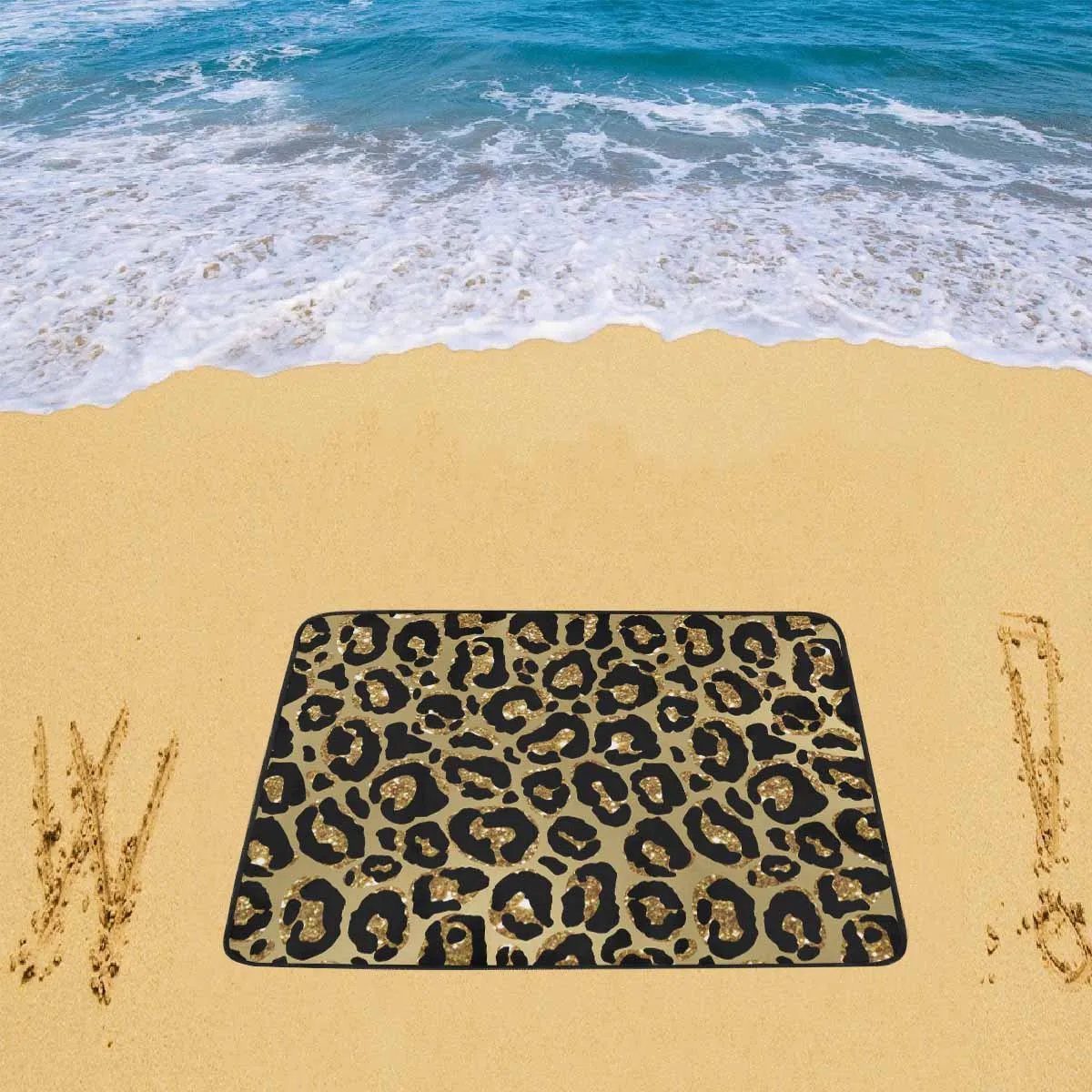 Animal print 4  Beach Mats 78"x 60"