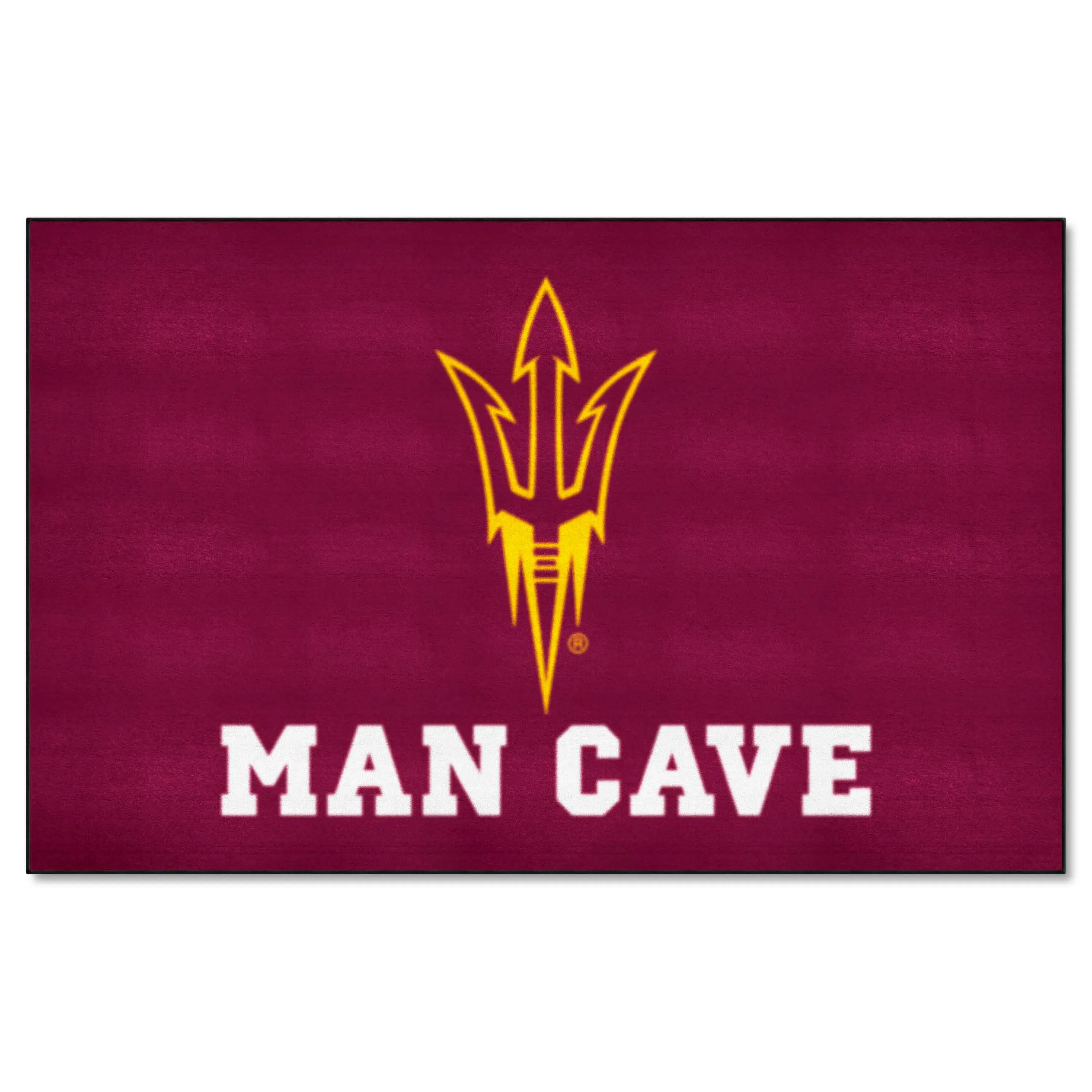 Arizona State Sun Devils Man Cave Ulti-Mat Rug - 5ft. x 8ft., Pitchfork Logo