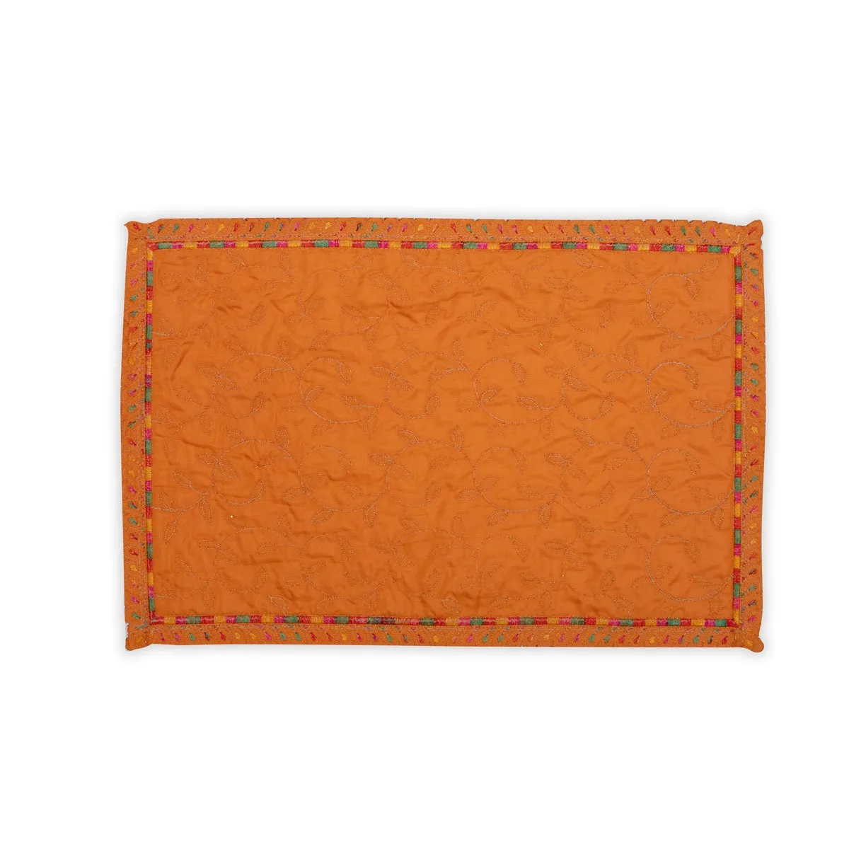 Asan Mat - 13 x 20 Inches | Velvet Aasan Mat/ Jari Border Pooja Aasan for Deity/ Assorted Colours/ 55 Gms Approx