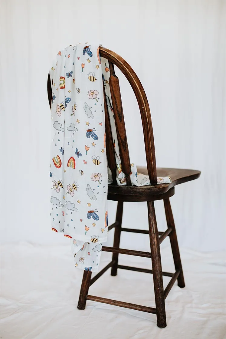 Baby Swaddle - Butterflies and Bees