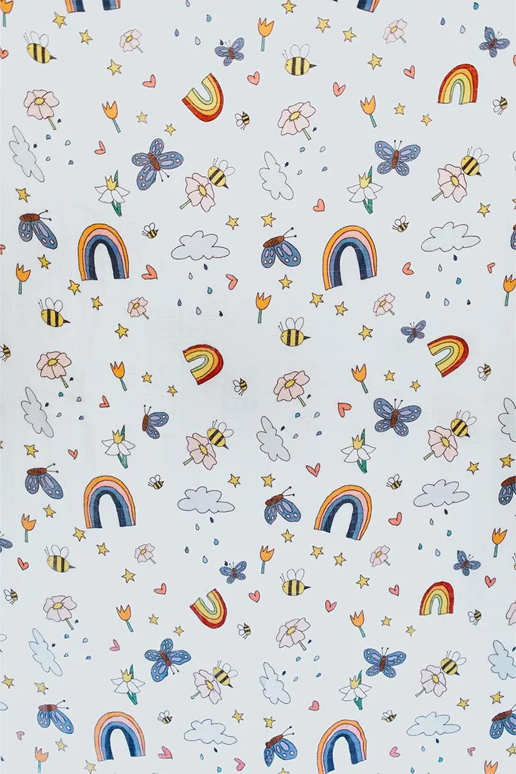 Baby Swaddle - Butterflies and Bees