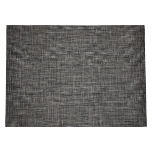 BASKETWEAVE 8' x 10' RUG, CARBON