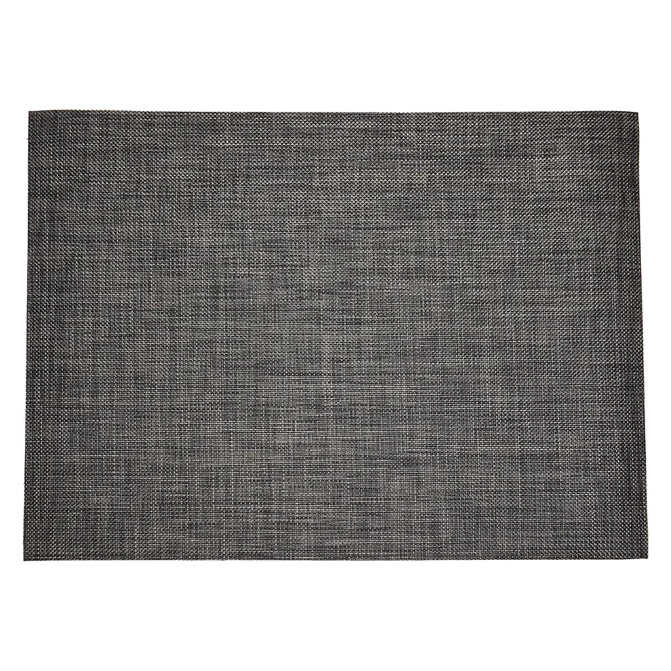 BASKETWEAVE 8' x 10' RUG, CARBON