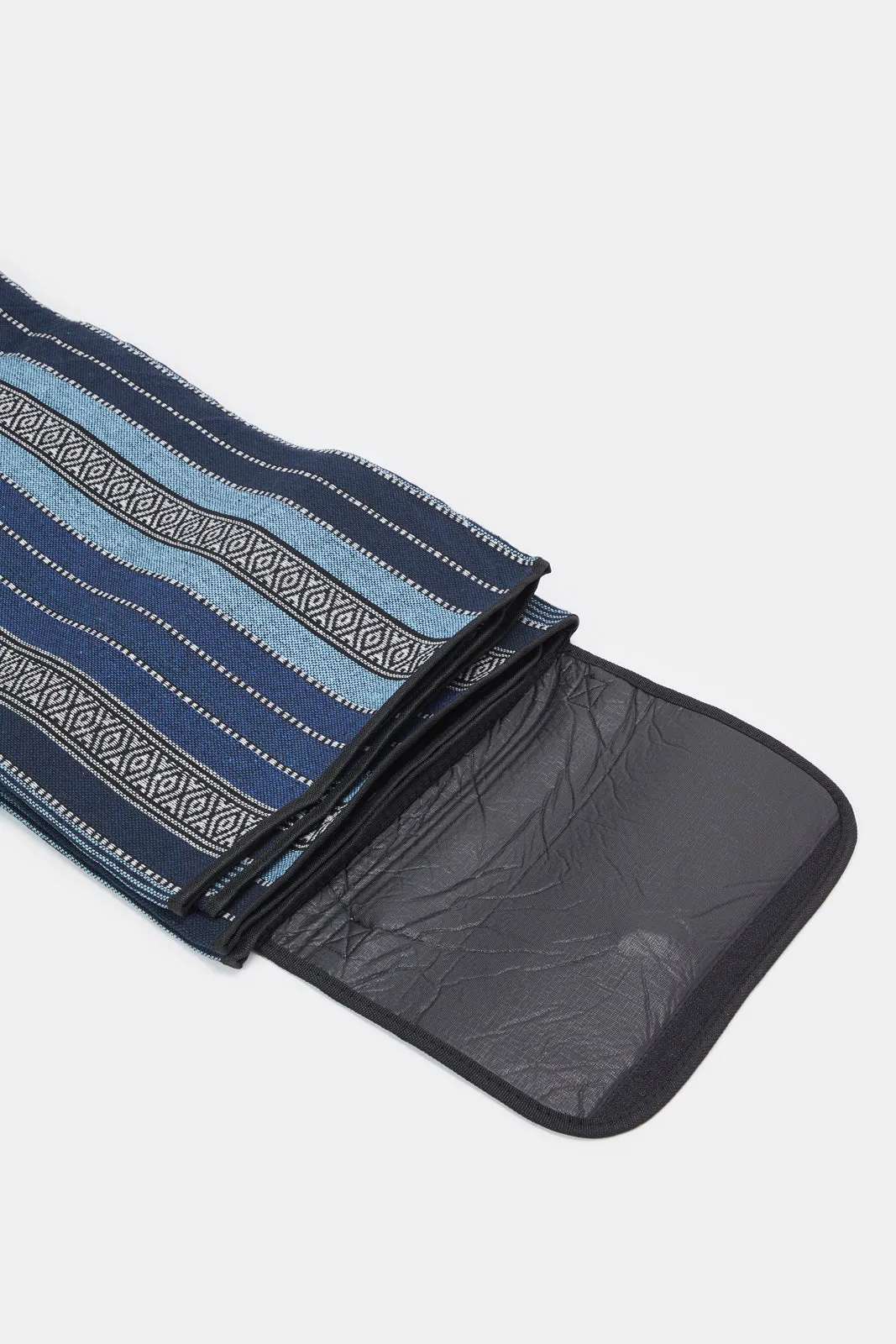 Blue And Black Foldable Arabic Camping Carpet