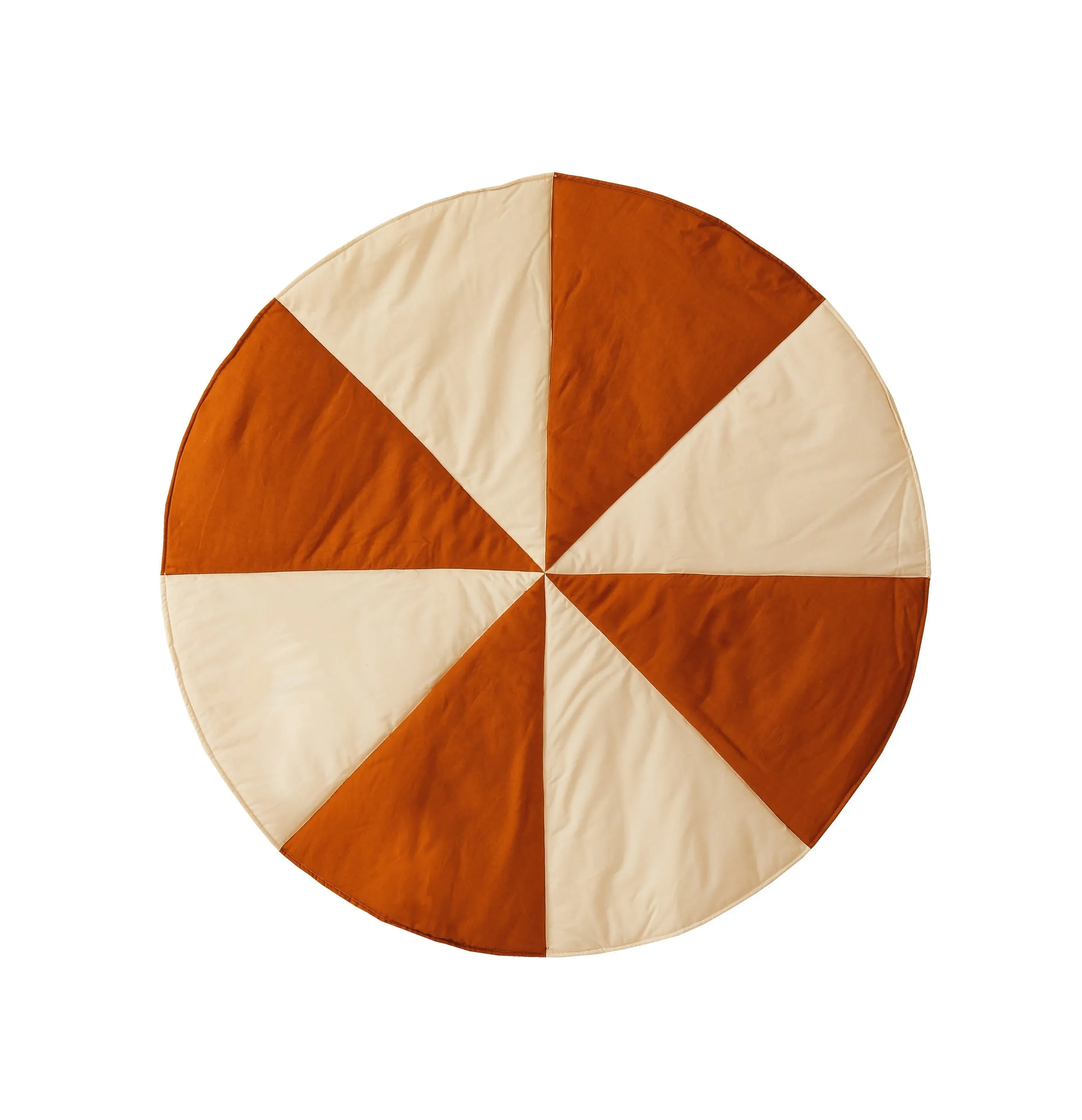 Caramel Candy Round Patchwork Mat