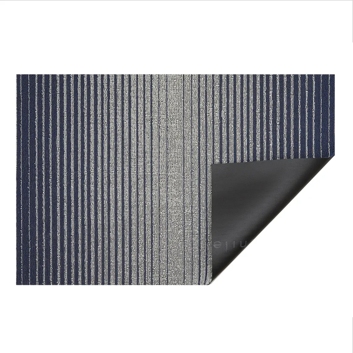 Chilewich Indoor Outdoor Shag Doormat - Domino / Denim / 18x28"