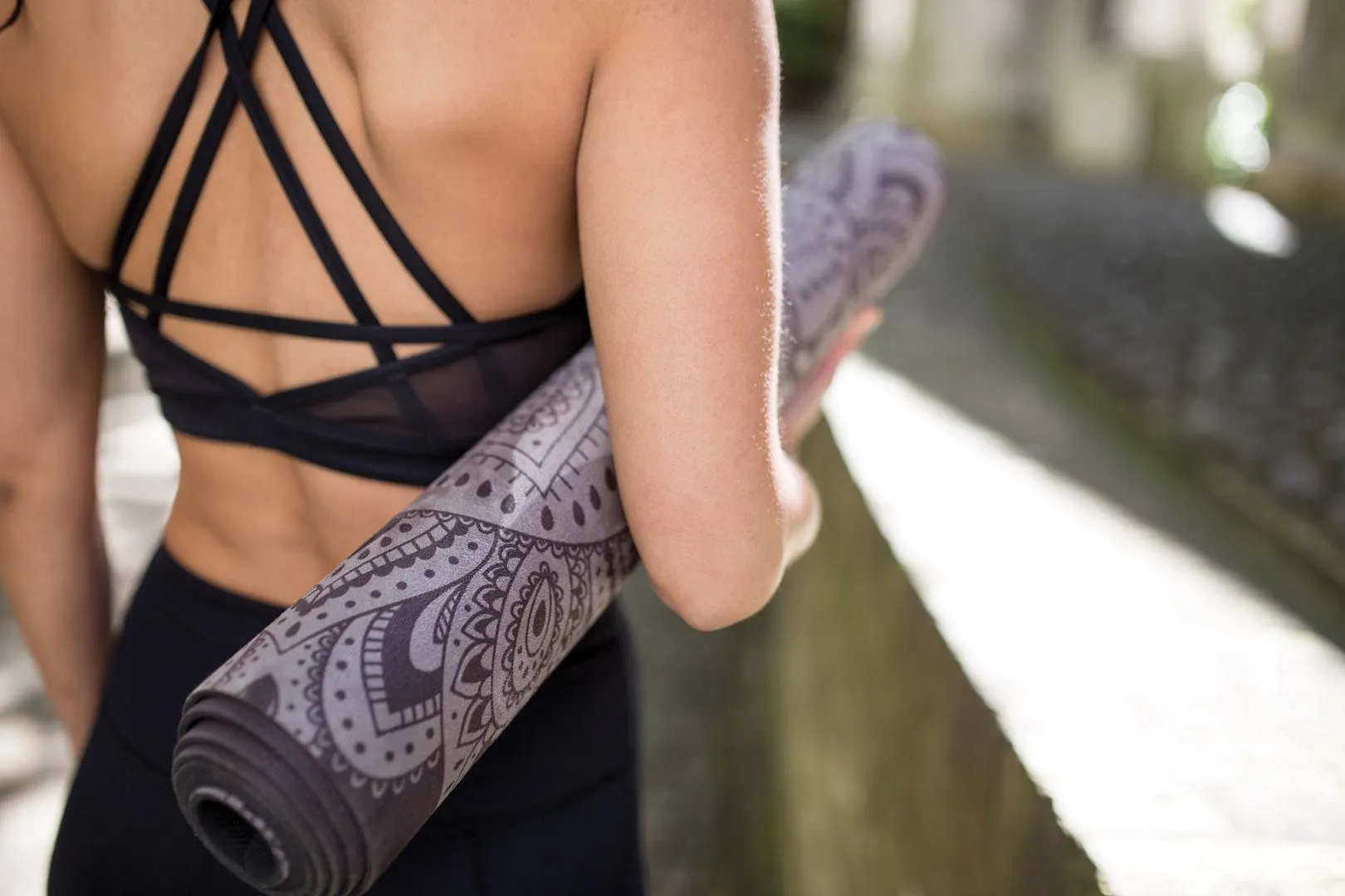 Combo Yoga Mat - Mandala Black