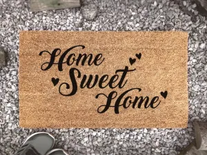 Coolspod- Outdoor Mat- Home Sweet Home, Custom Doormat, Housewarming Gift, Welcome Quote Mat, Cute Doormat