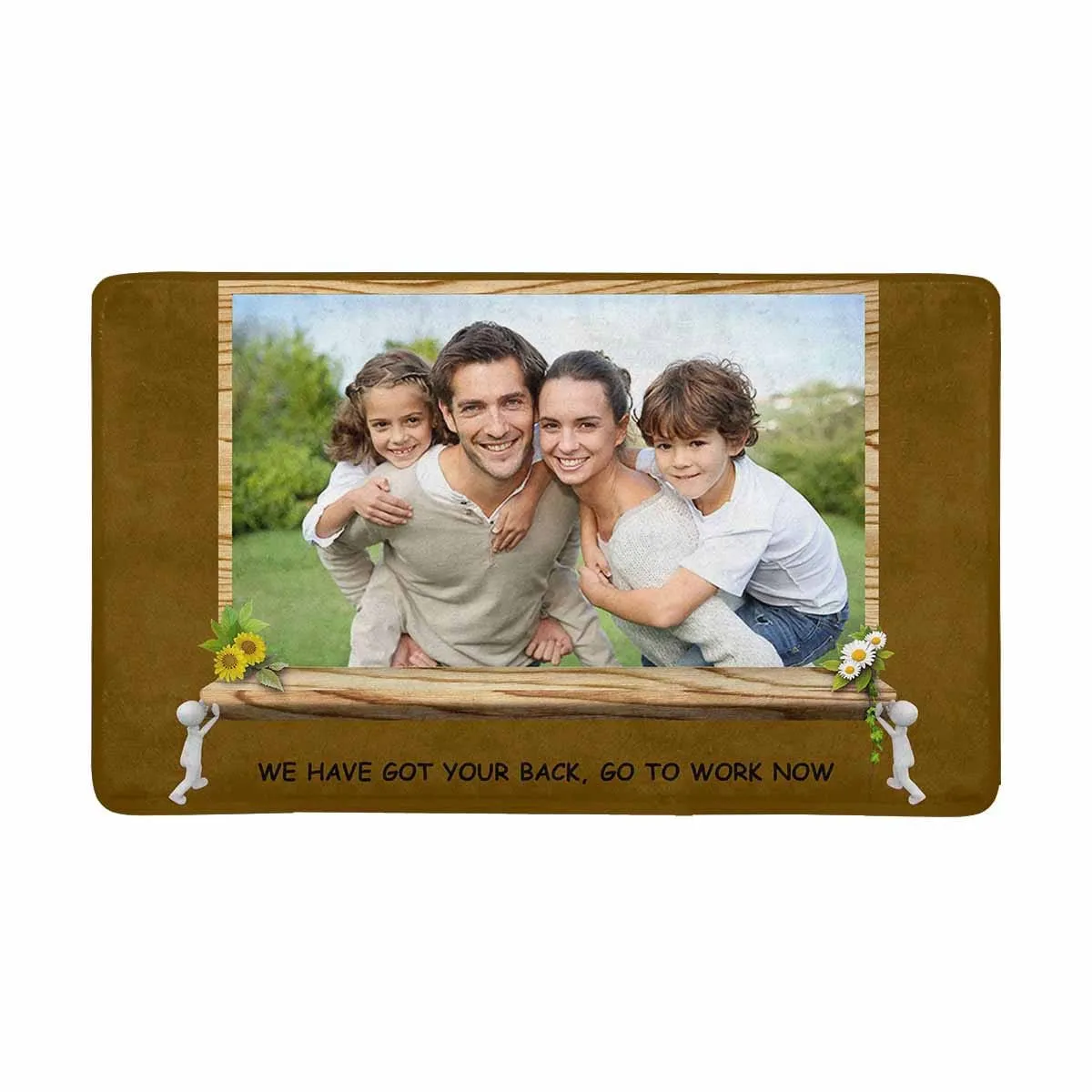 Costom Photo Got Your Back Doormat