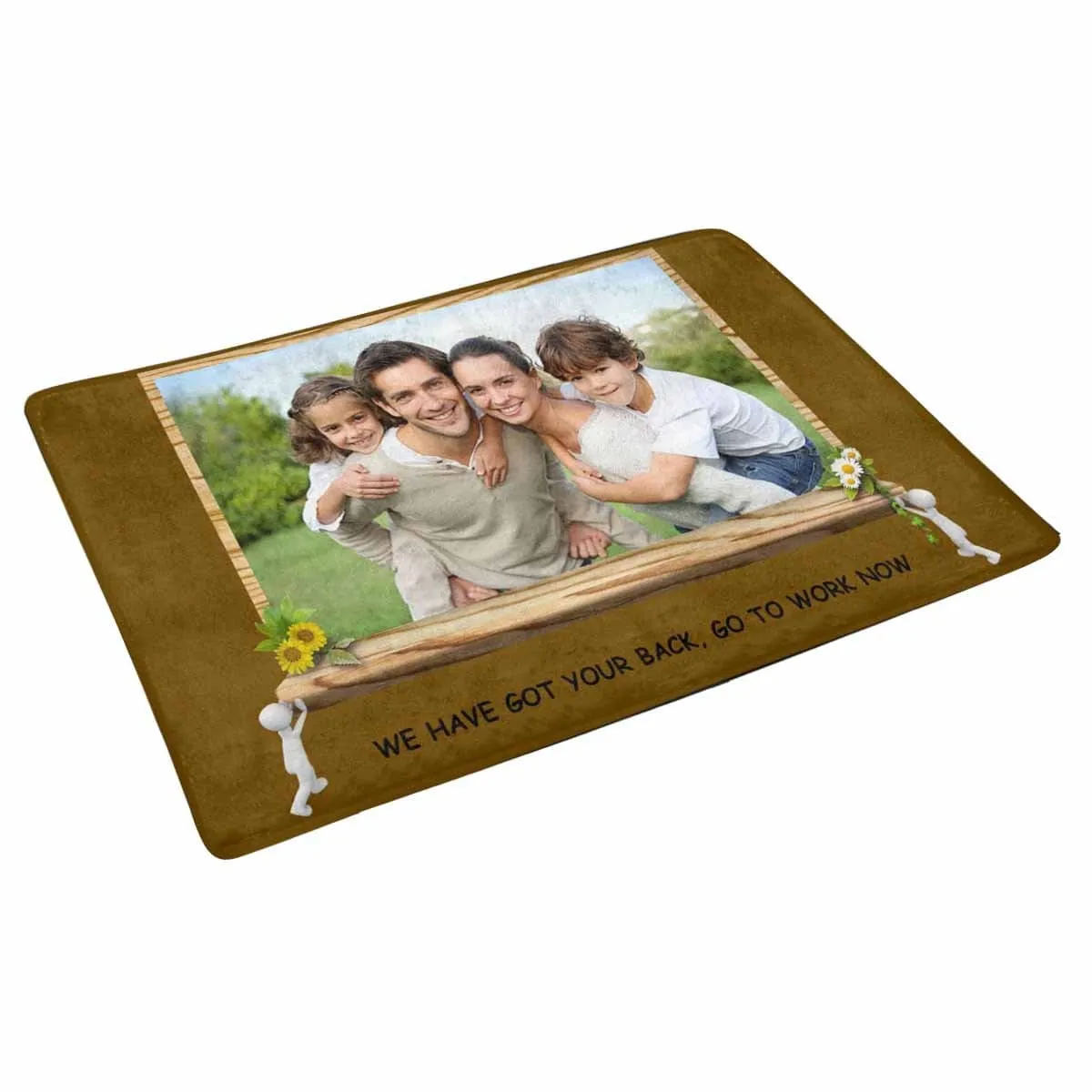 Costom Photo Got Your Back Doormat