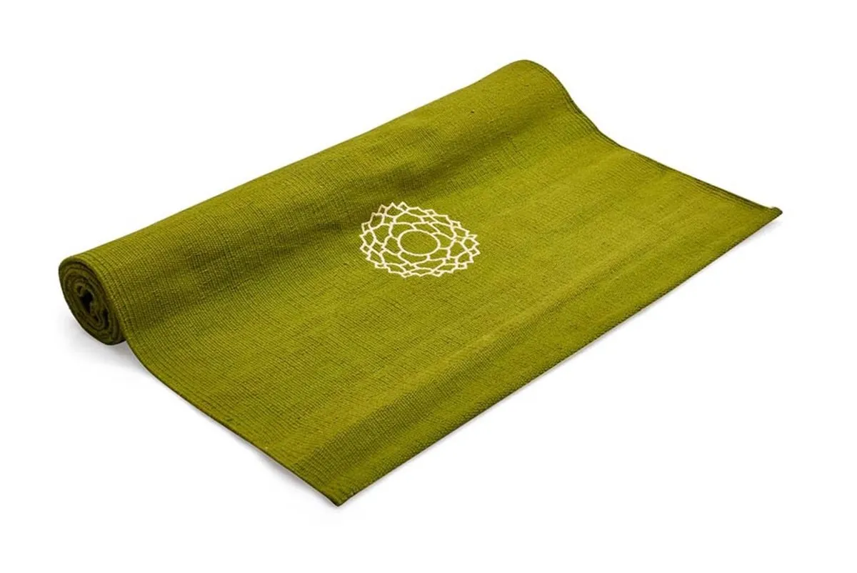 Cotton Yoga Mat- Green