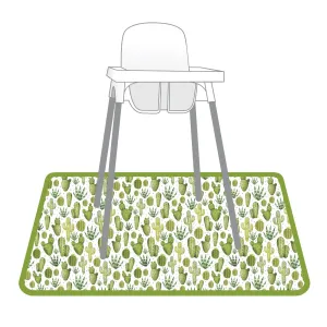 Desert Cactus Splash Mat - A Waterproof Catch-all For Highchair Spills And More!