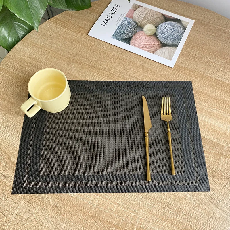 Dining Table Mat PVC Place Non-Slip Waterproof Mats