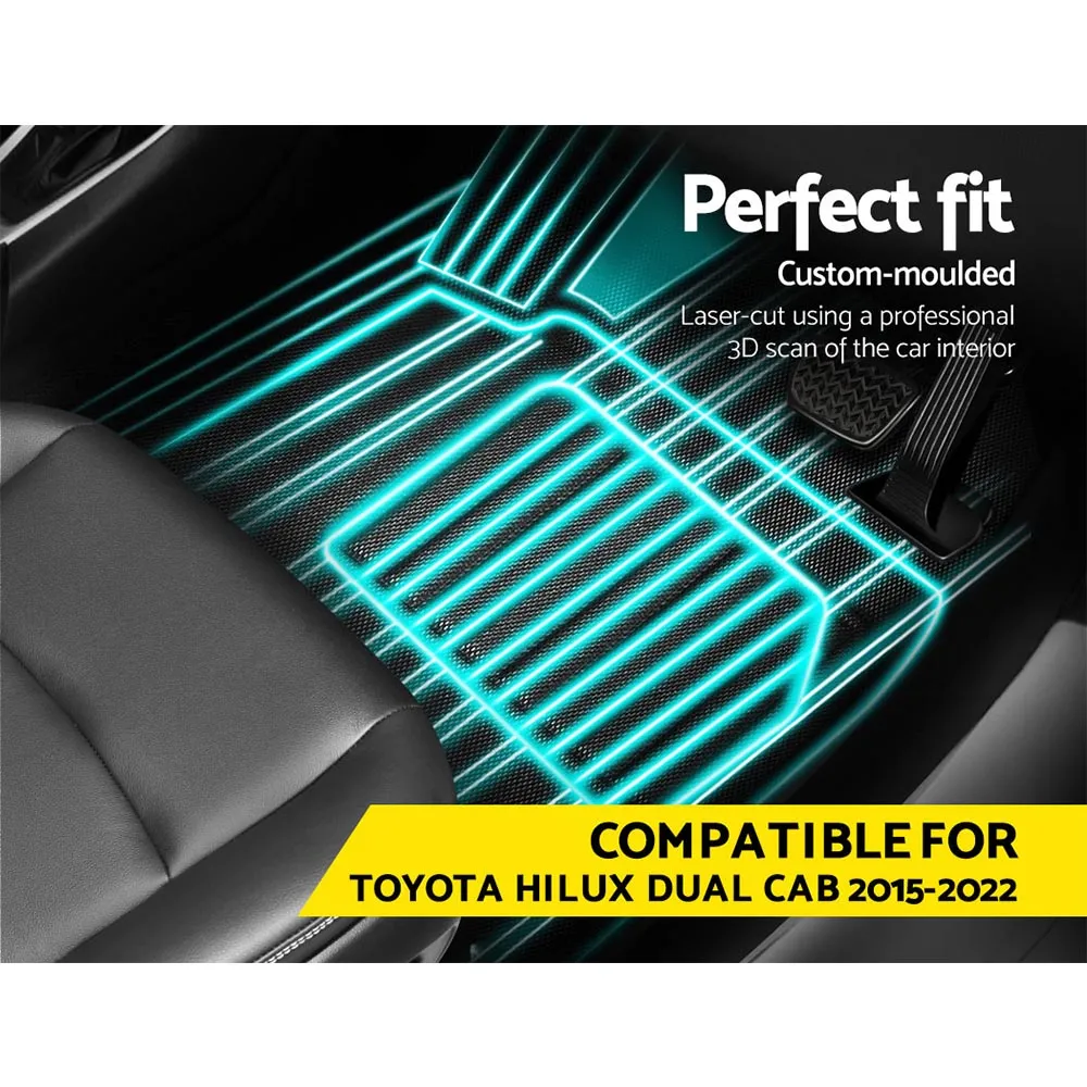 Durable Non-slip Rubber Car Floor Mats for Toyota Hilux - Weisshorn