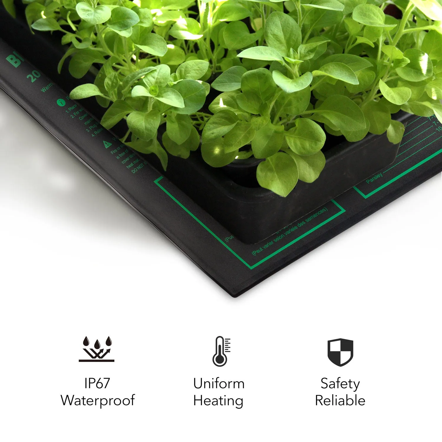 Durable Seedling Heat Mat Warm Hydroponic Waterproof 10" x 20.75" BN-LINK