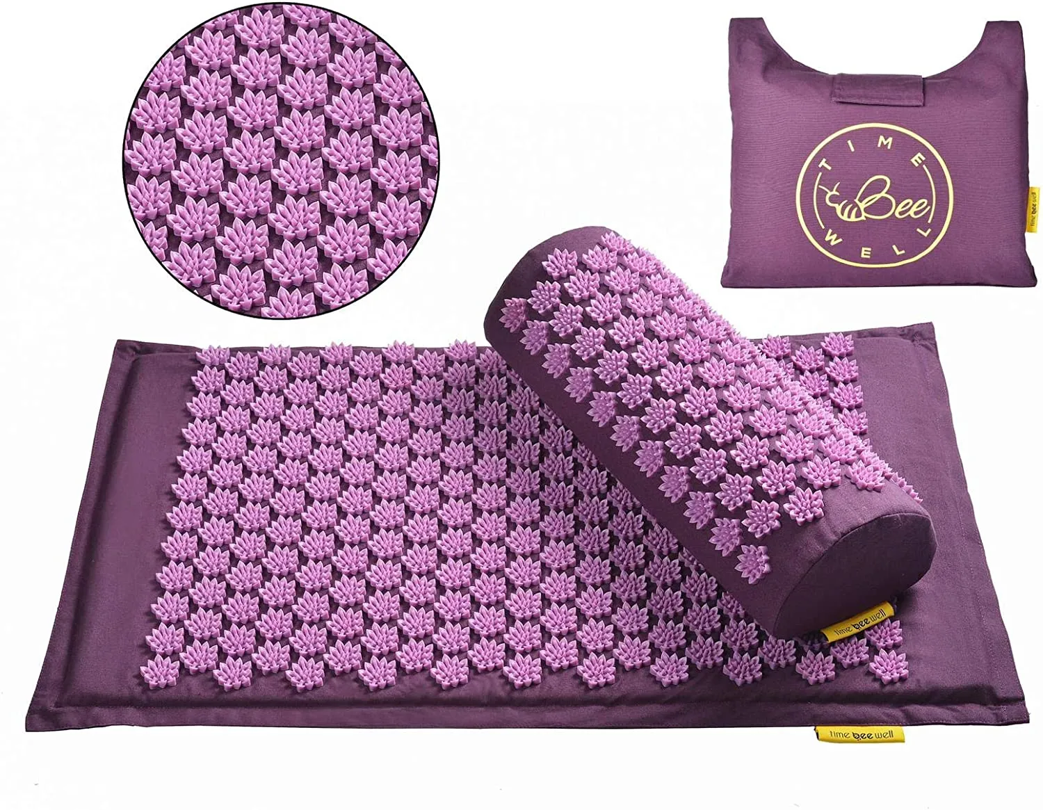 Eco-Friendly Acupressure Mat and Pillow Set