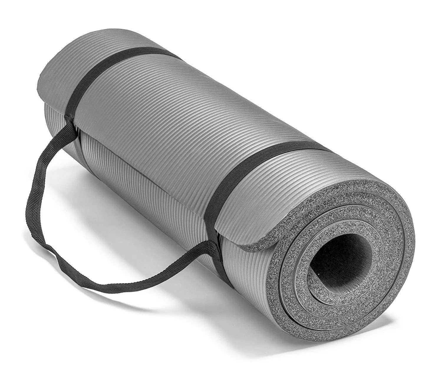 Extra Thick Exercise NBR Yoga Pilates Mat w/ Bag 72" x 24" 10mm