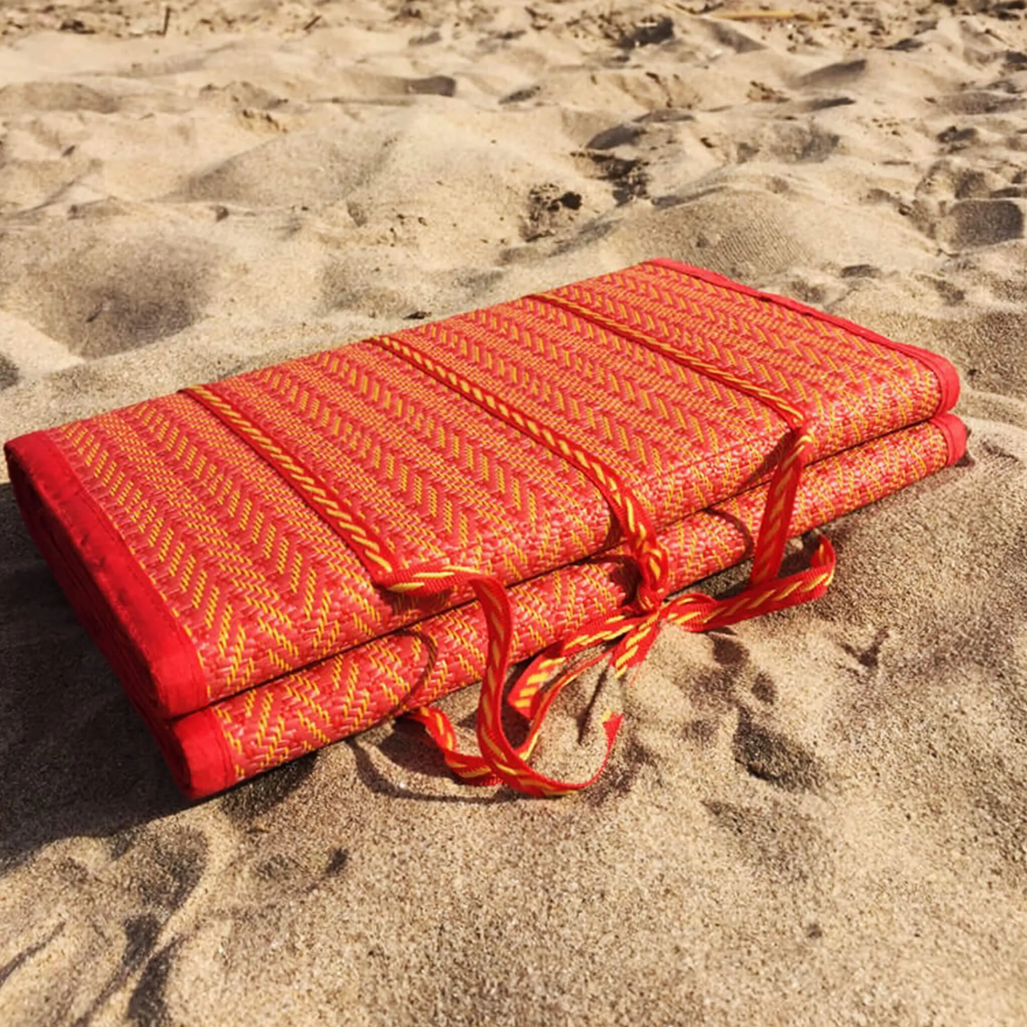 Fold up Beach Mat Orange