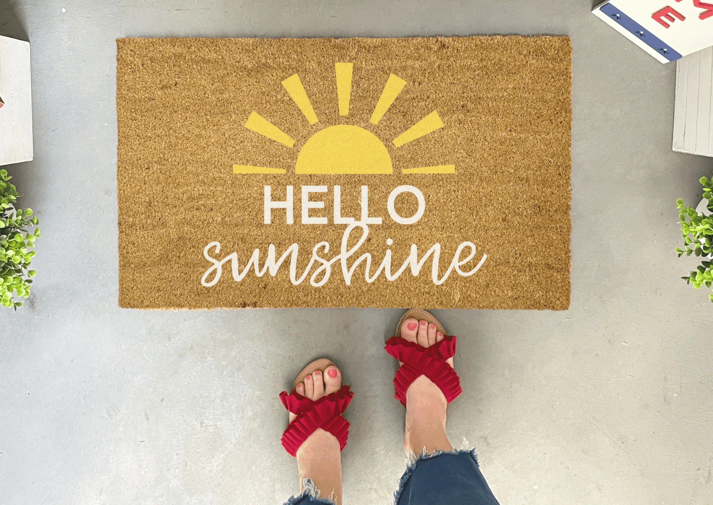 Hello Sunshine Outdoor Doormat