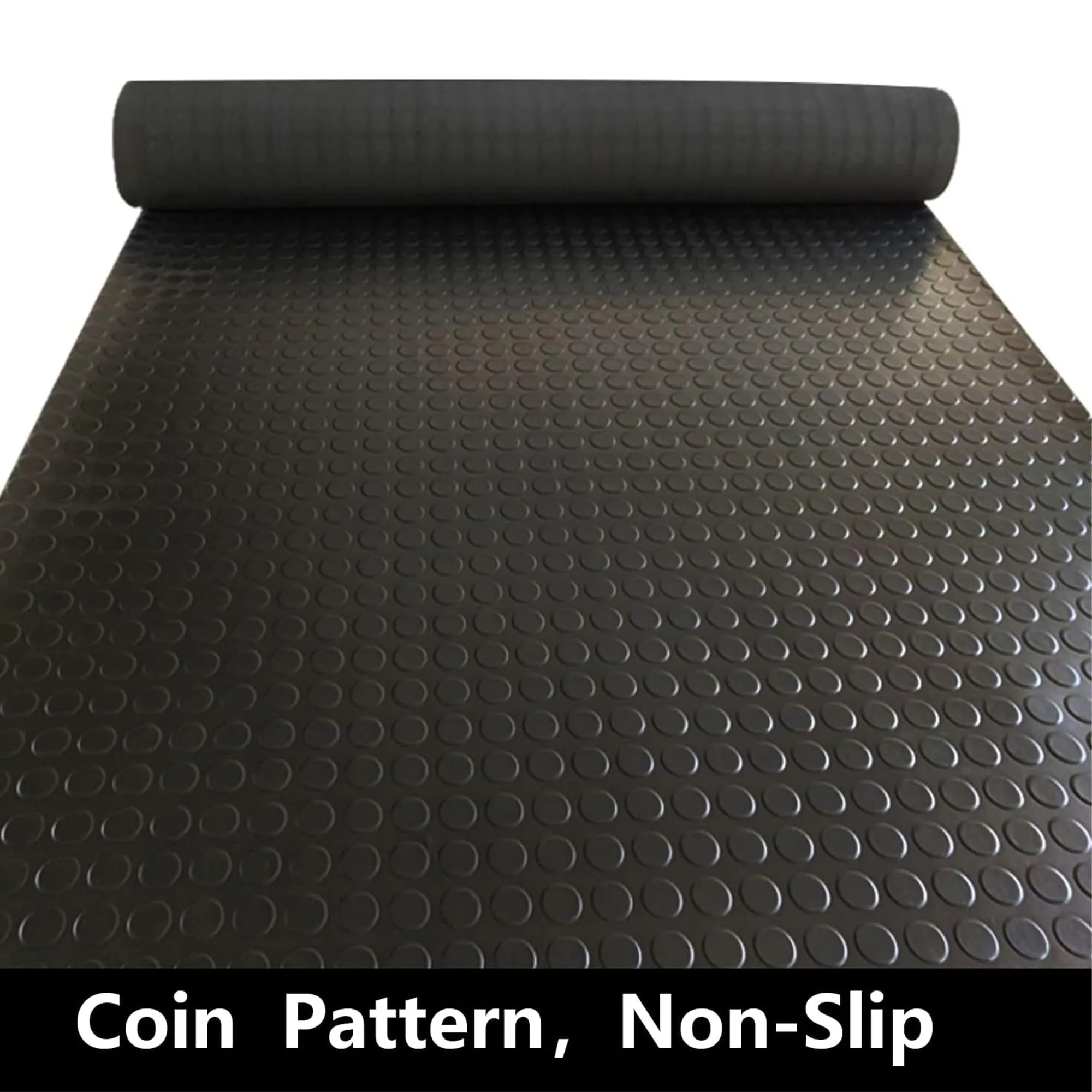 Homestic Anti-Skid & Shock Protection Electrical Rubber Mat for Floor | Non-Slip Electrical Insulation Mat for Transformer Rooms, Electrical Panels, Lift Machine Room | RM628B - Black