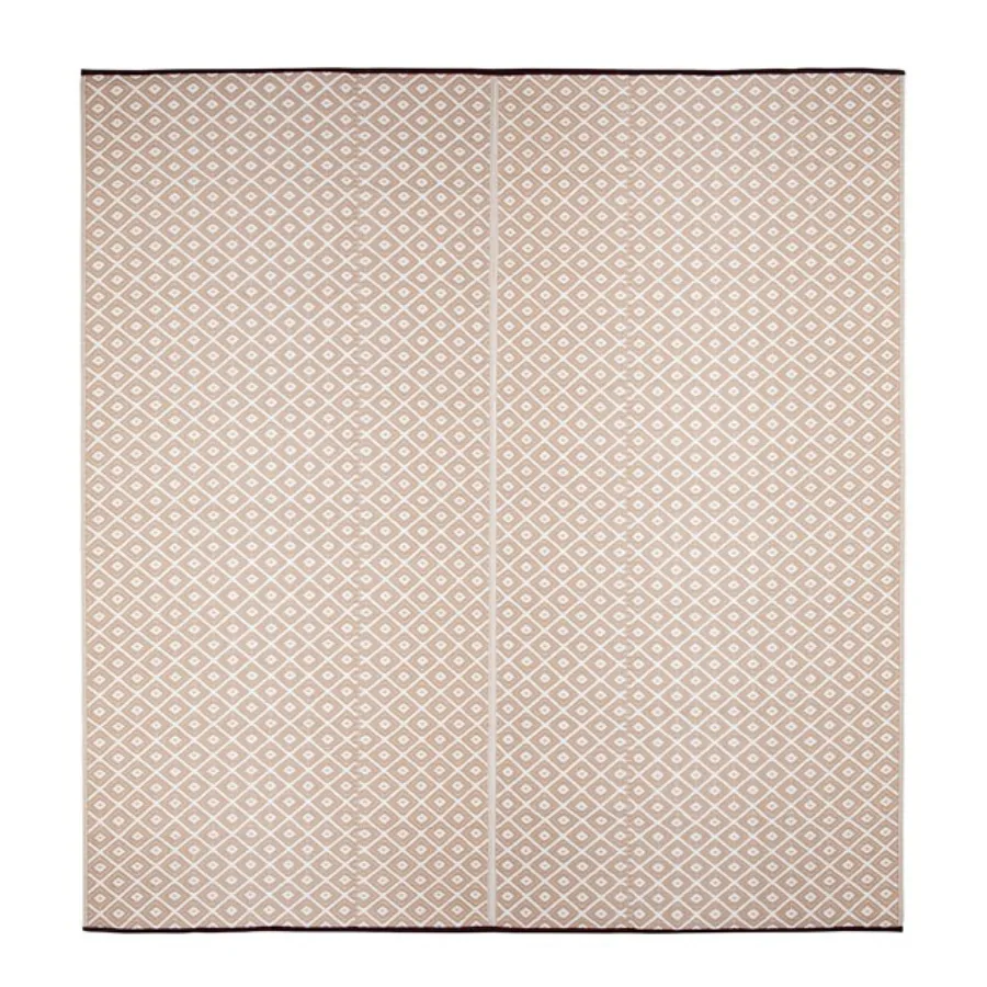 Kimberley Beige & White Diamond Outdoor Picnic Rug