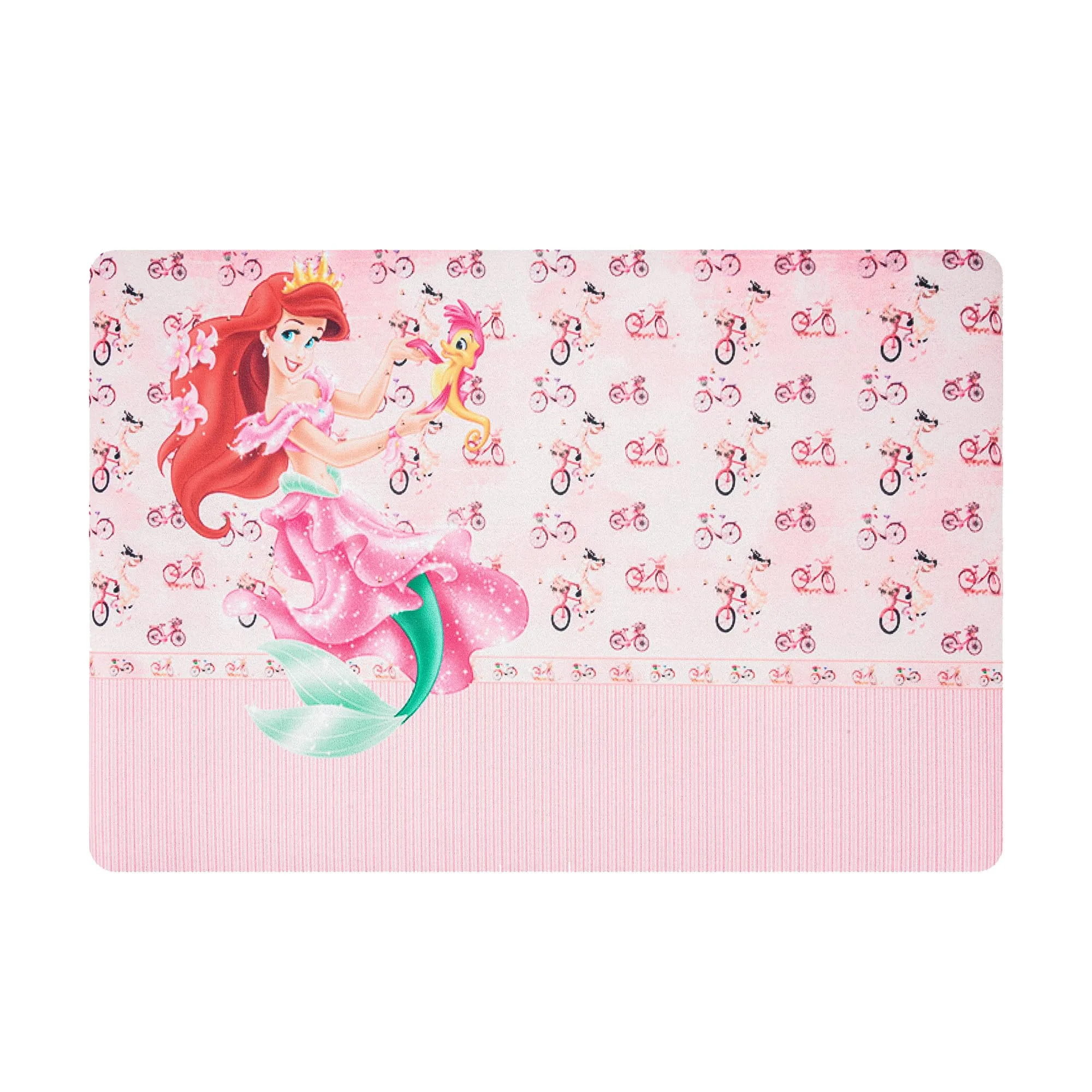 Kuber Industries Little Mermaid Bathmat | Anti Skid Door Mat | Super Absorbent Bath Mat | Rubber Floor Mat for Home | Quick-Drying Non-Slip Floor Mat | HY018 | Pink