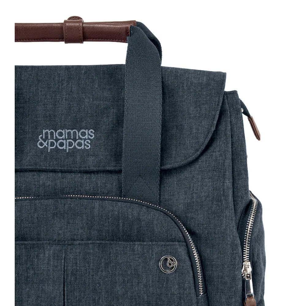 Mamas and Papas Navy Flannel Changing/ Nappy Bag