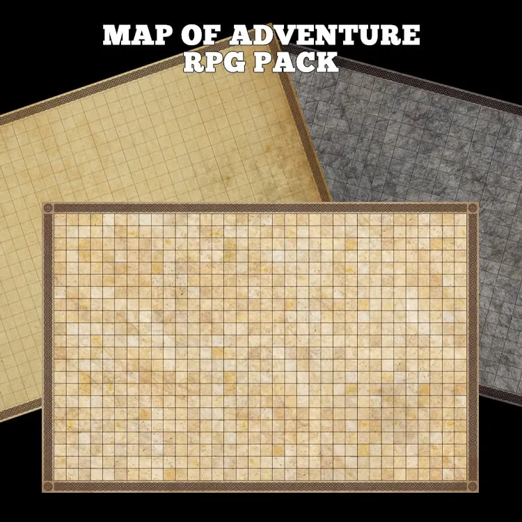 Mats by Mars:  1 Map of Adventure RPG Pack