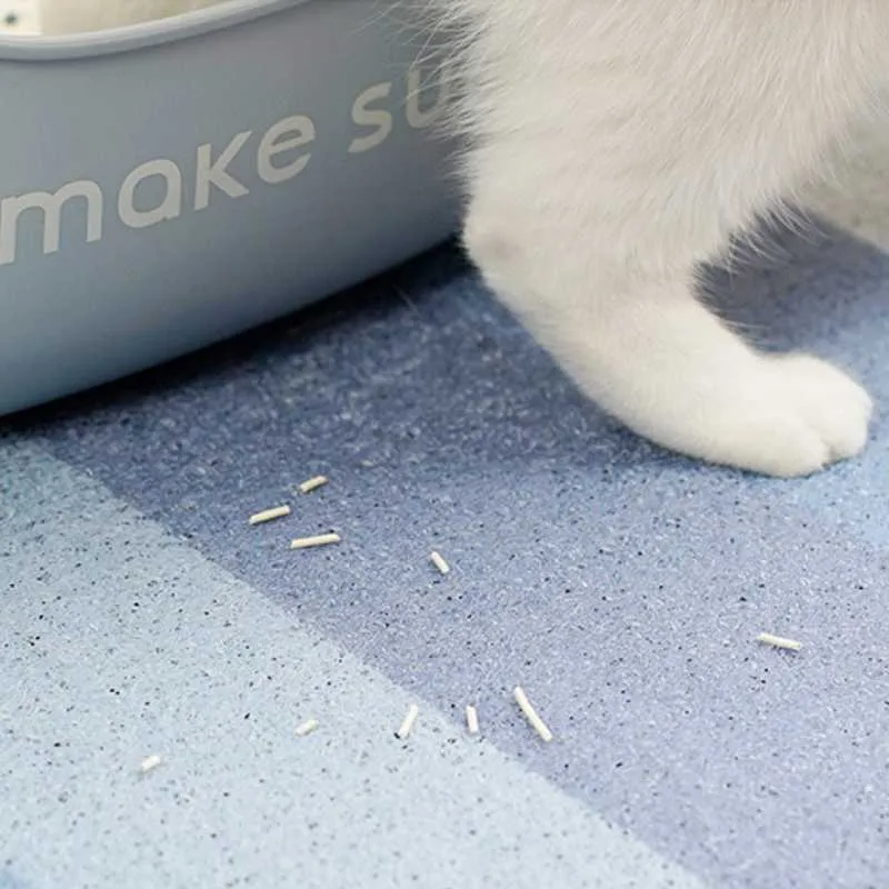 MS Leak-Proof Cat Litter Box with Mat & Scoop