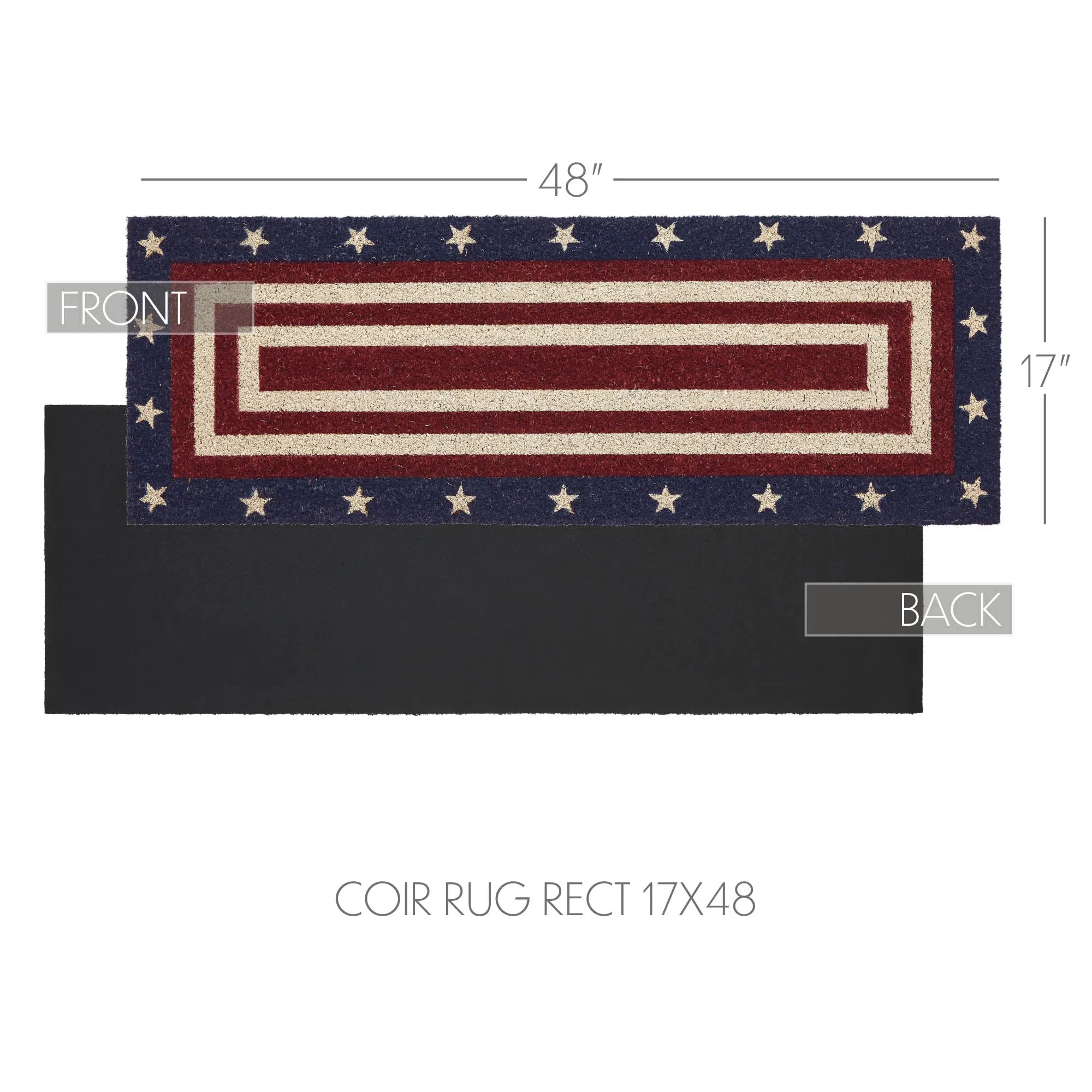 My Country Coir Rug Rect 17x48