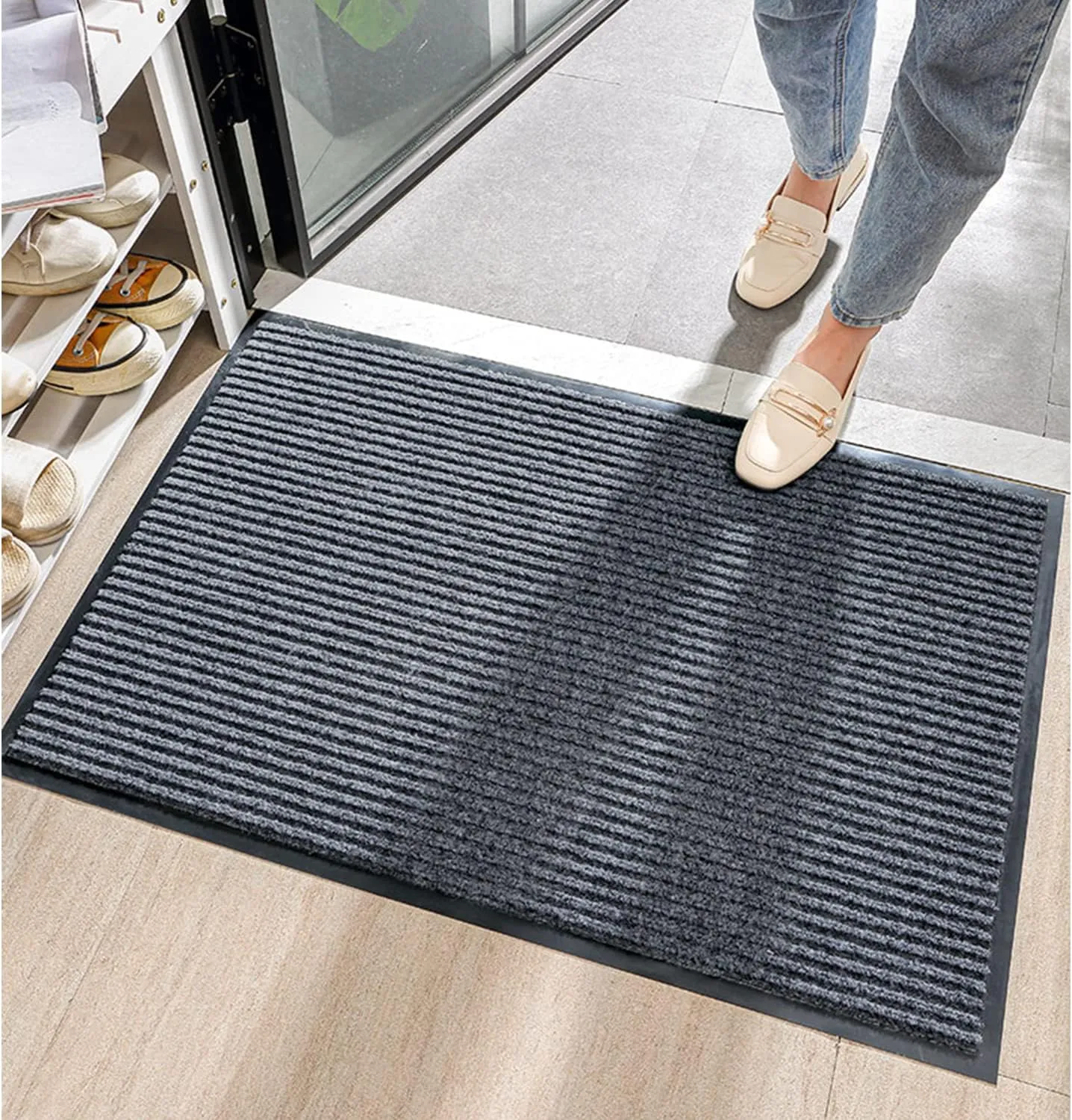 Non-Slip Durable Indoor/Outdoor Door Mat - 60x90cm