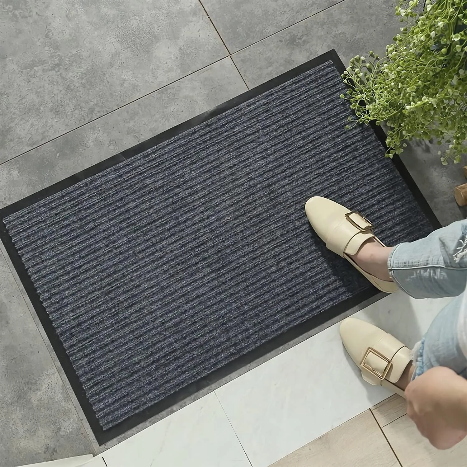 Non-Slip Durable Indoor/Outdoor Door Mat - 60x90cm