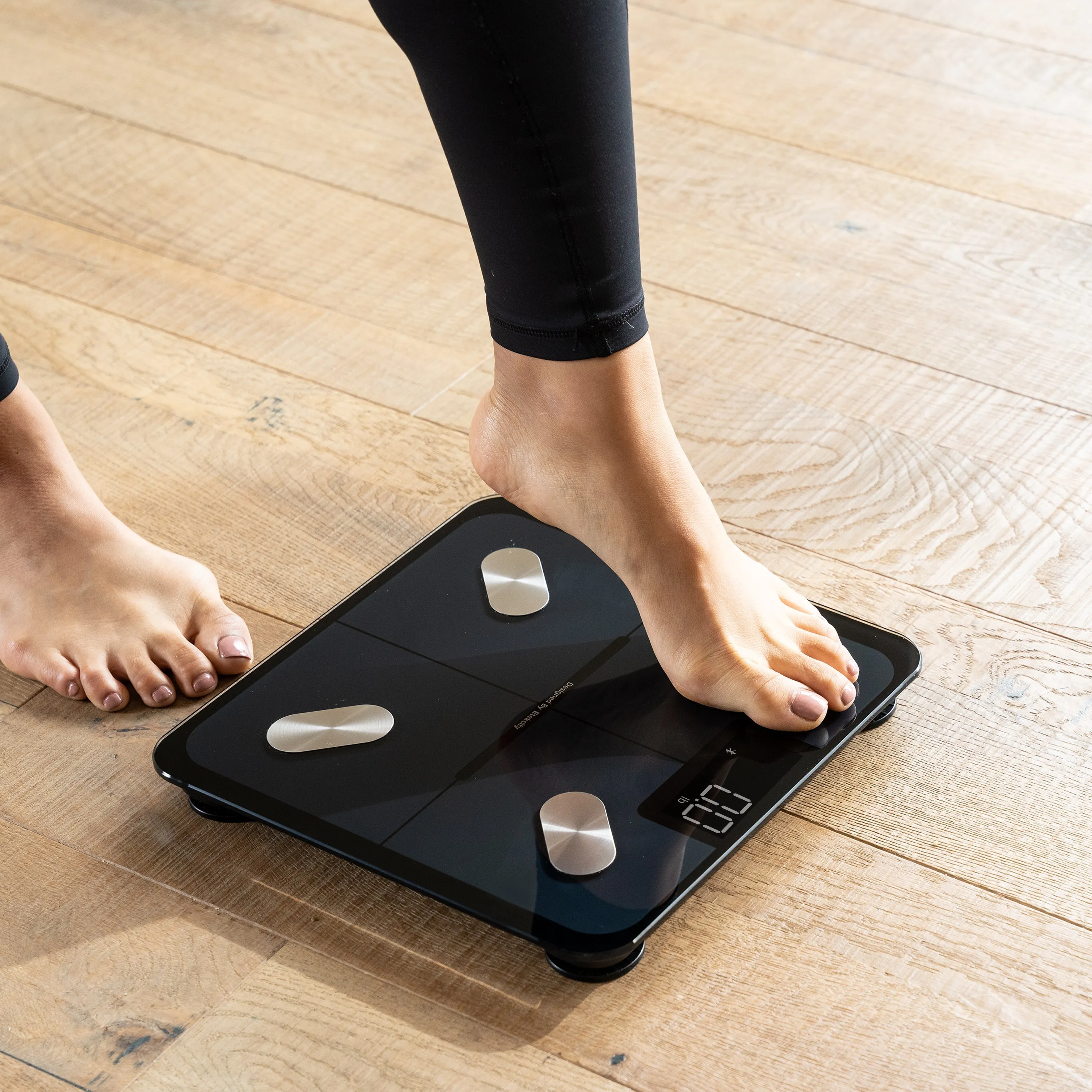 Non-Toxic Natural Rubber Yoga Mat & Body Fat Scale Bundle