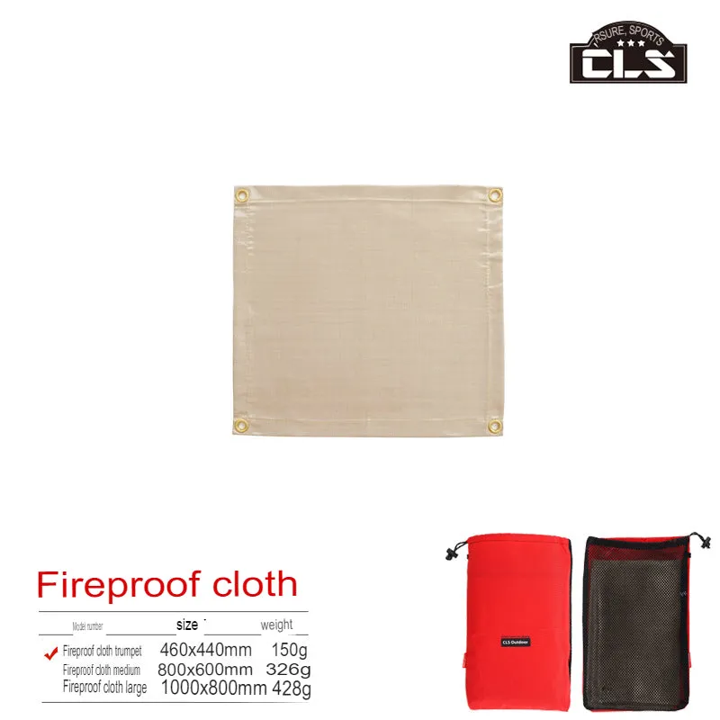 Outdoor Camping Fireproof Cloth Picnic Barbecue Insulation Mat Flame Retardant High Temperature Fire Extinguishing Blanket Fiberglass Flame Retardant Cloth