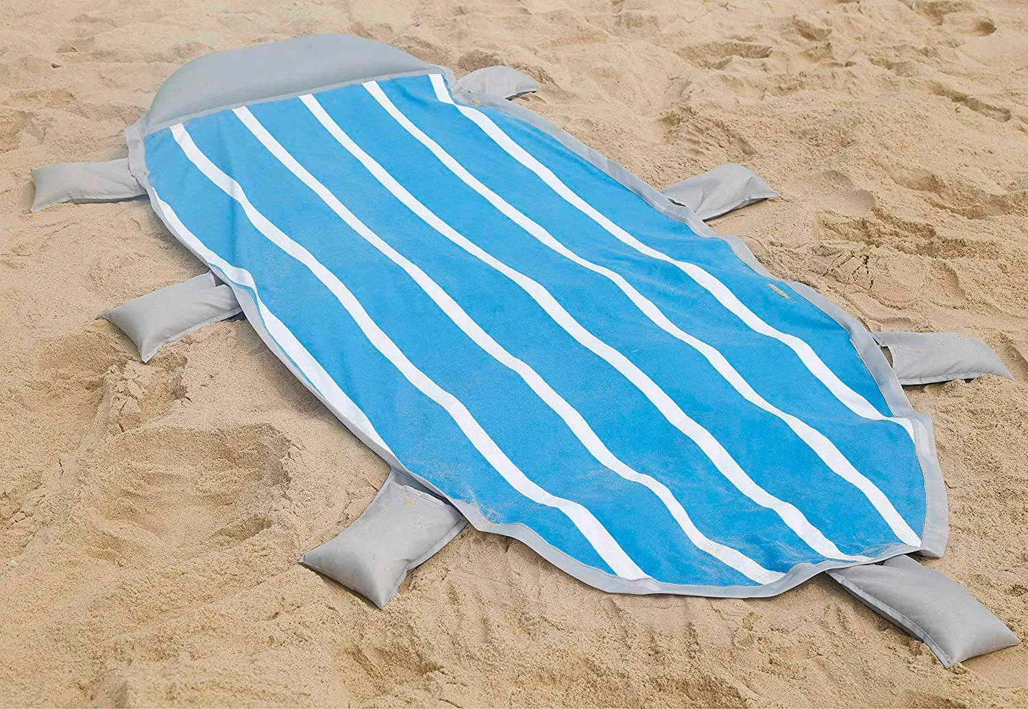 Outdoor Oversized Picnic Mat Beach Blanket with Inflatable Pillow