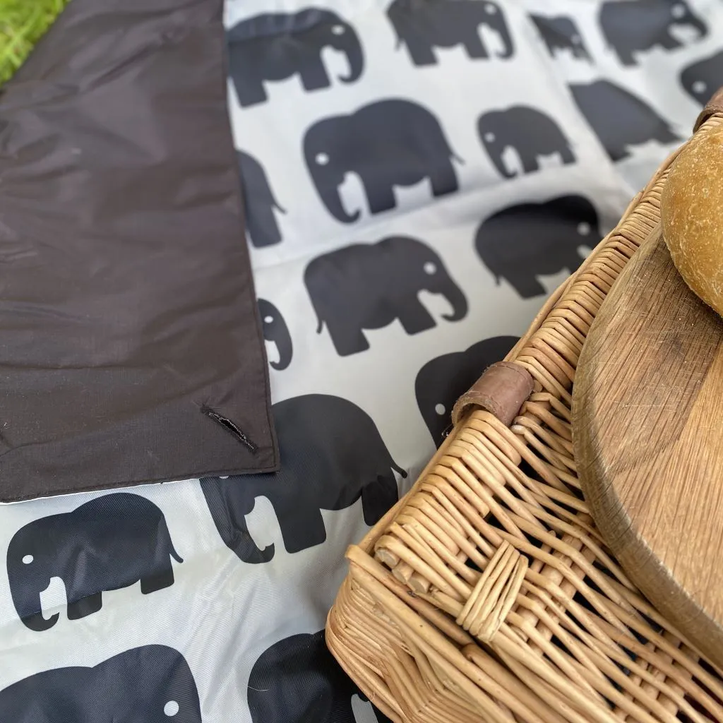 Picnic Blanket - GREY ELEPHANT