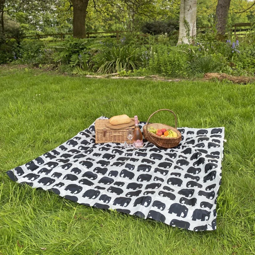 Picnic Blanket - GREY ELEPHANT