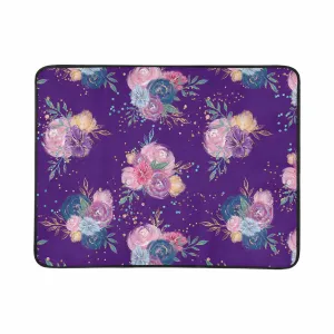 Purple Floral  Beach Mats 78"x 60"