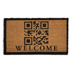 QR Code Goa Coir Door Mat - 40 x 70cm