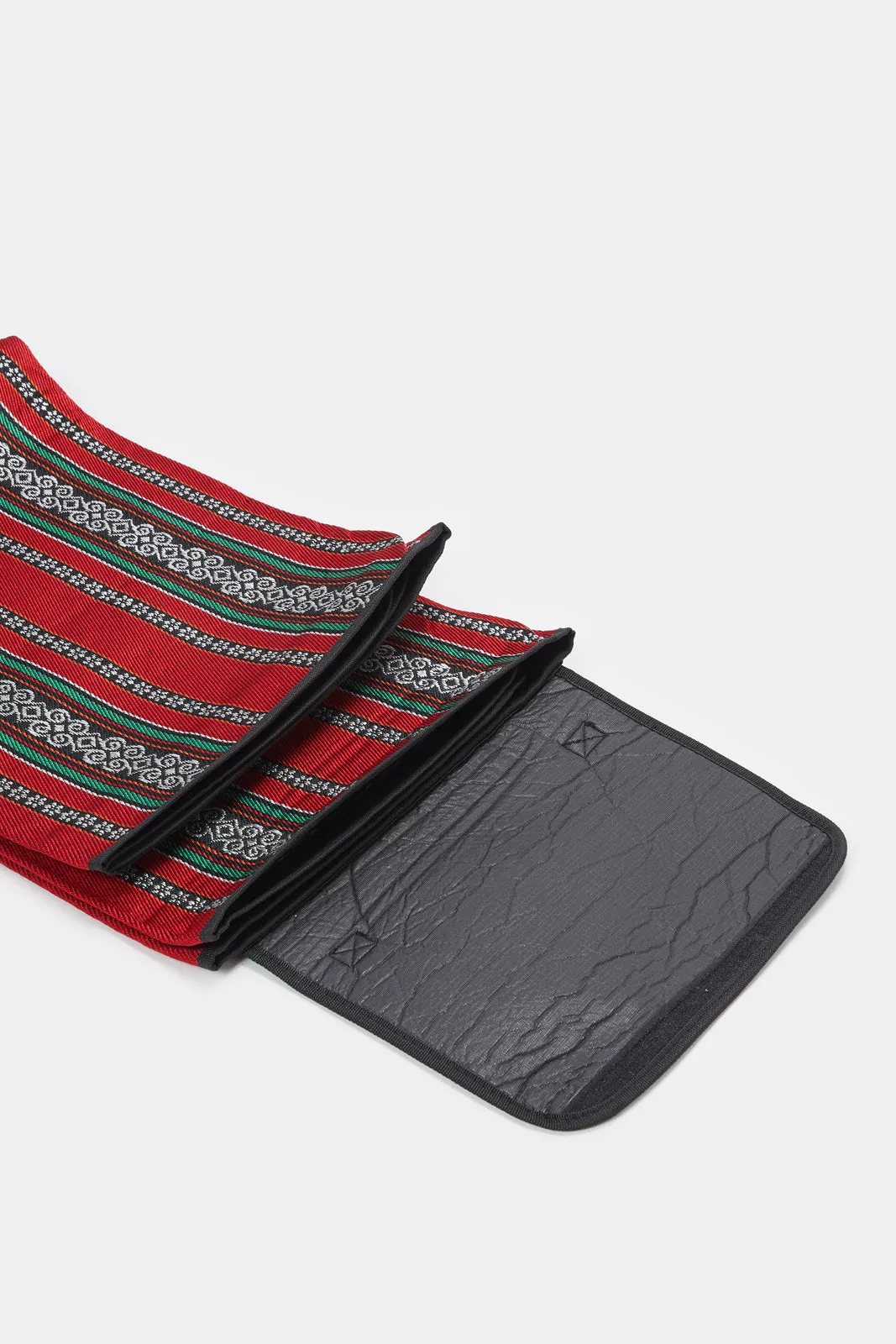 Red And Black Foldable Arabic Camping Carpet