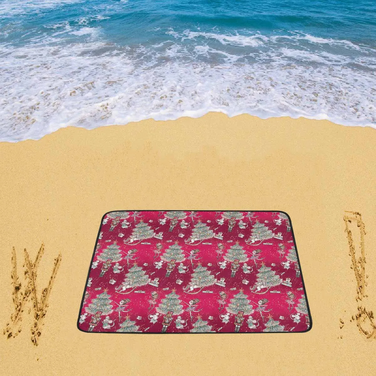 Red Christmas  Beach Mats 78"x 60"