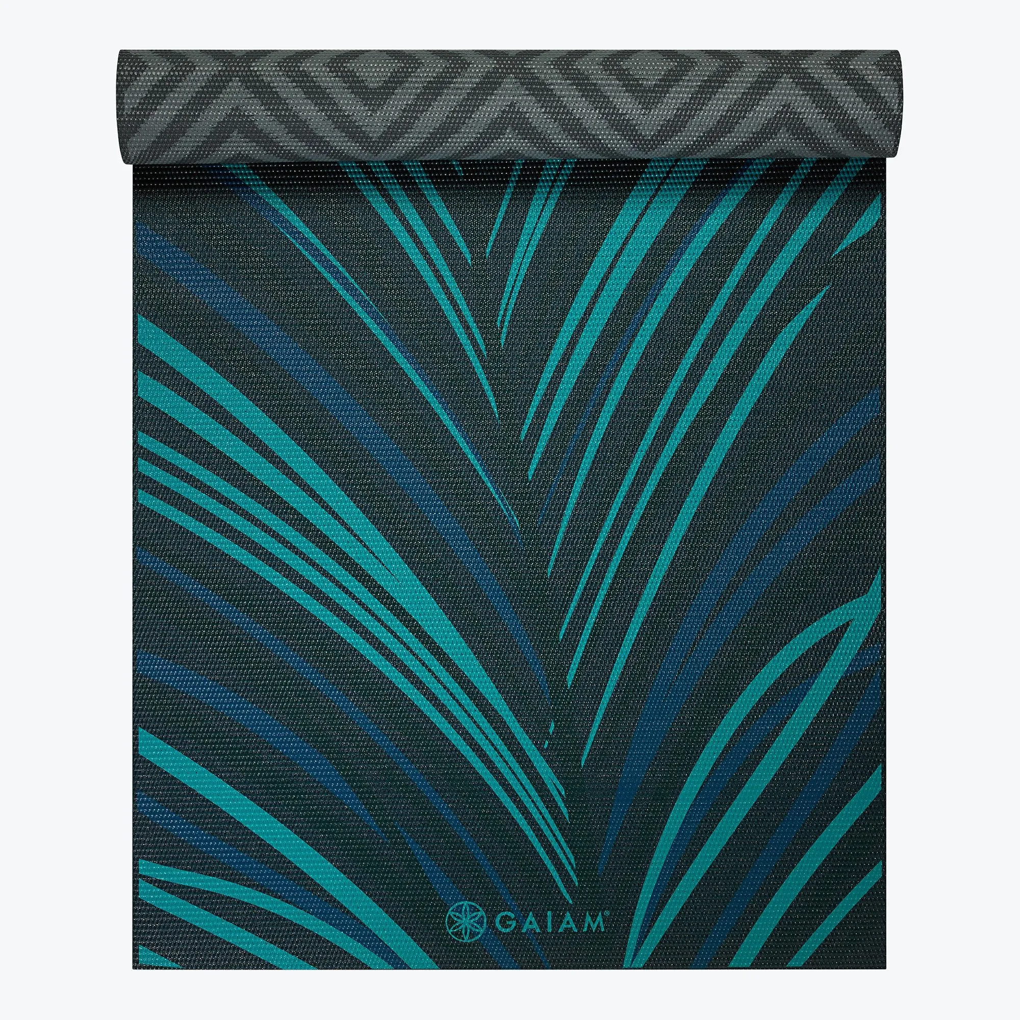 Reversible Geo Feather Yoga Mat (6mm)