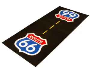 Route 66 Biker Motorcycle Garage Mat