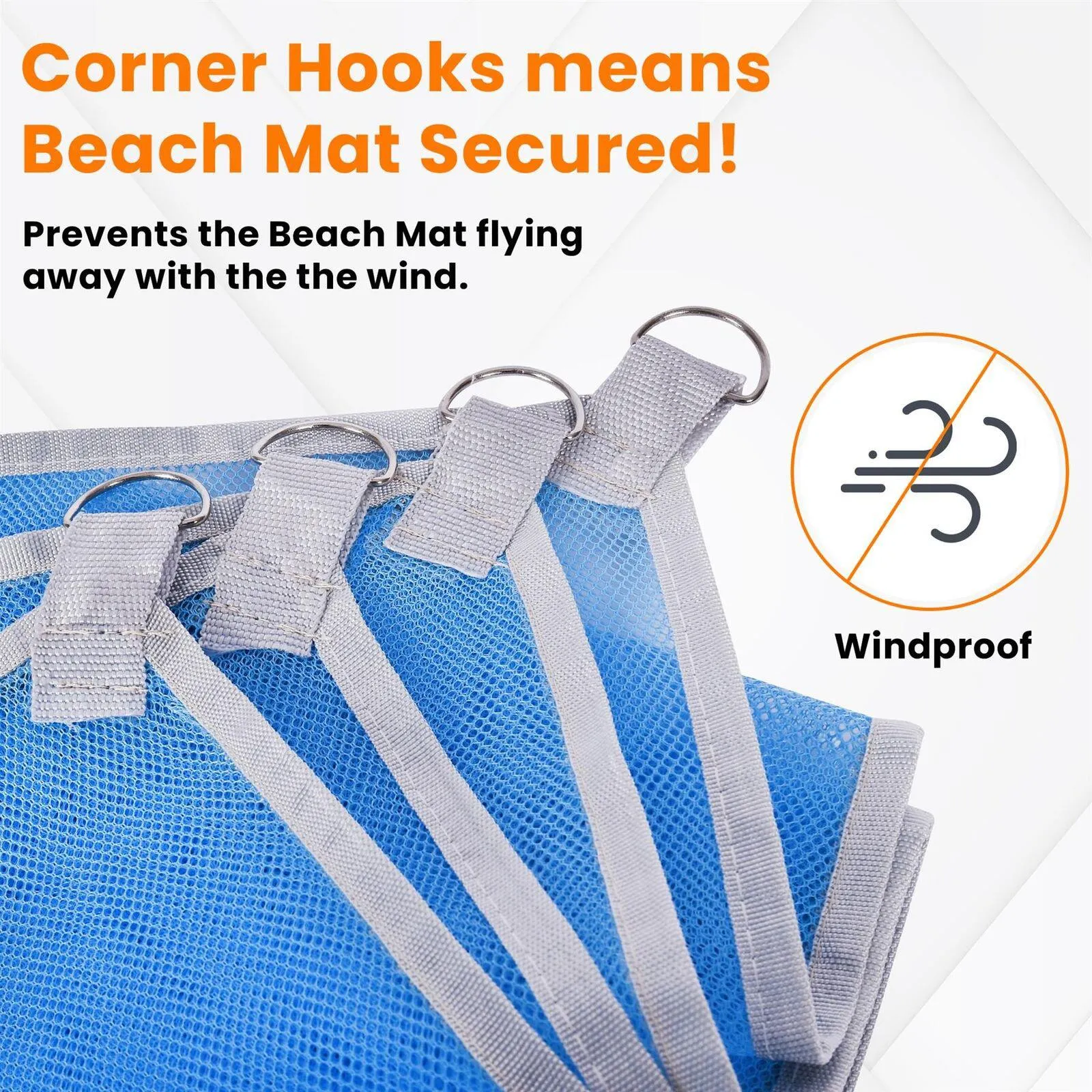 Sand Free Foldable Beach Mat