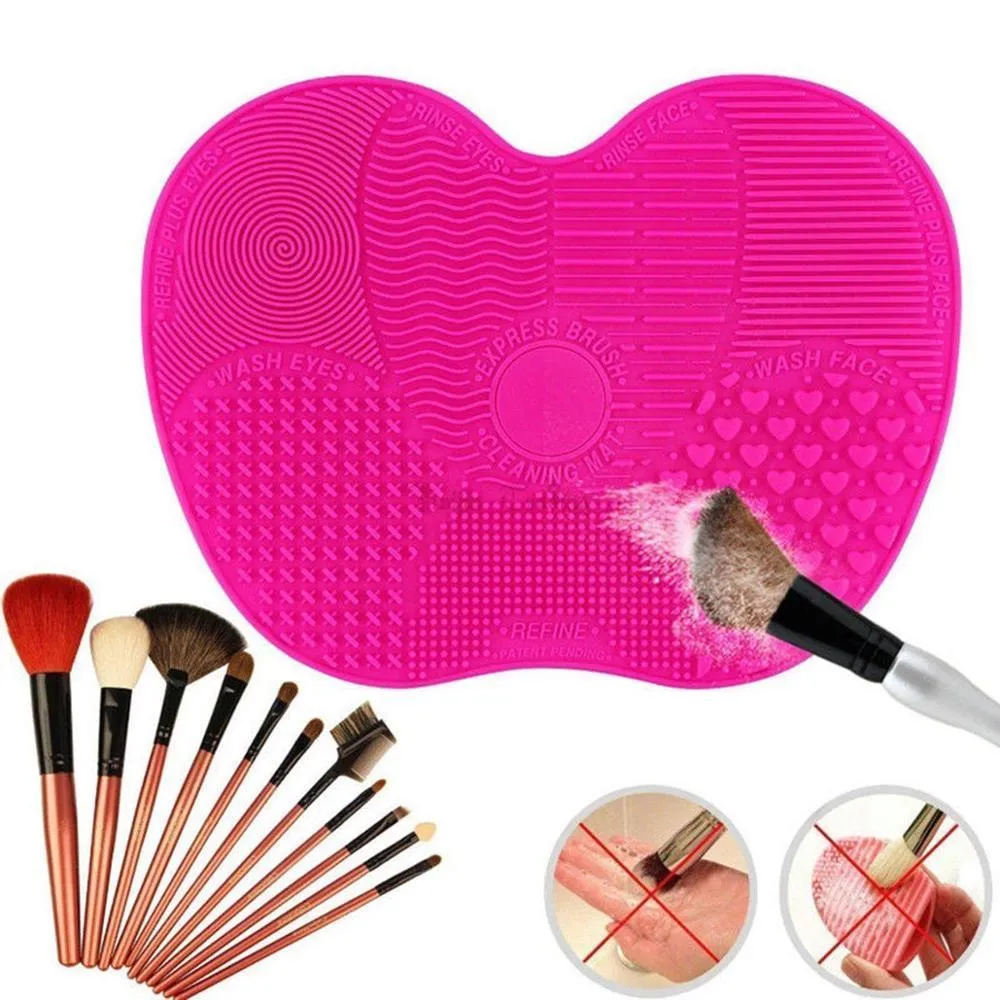 Silicone Foundation Makeup Brush Washing Cleaning Scrubbing Pad