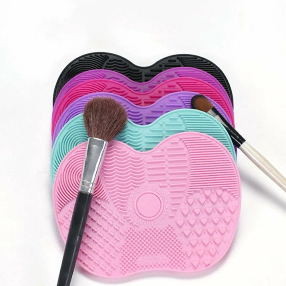 Silicone Foundation Makeup Brush Washing Cleaning Scrubbing Pad