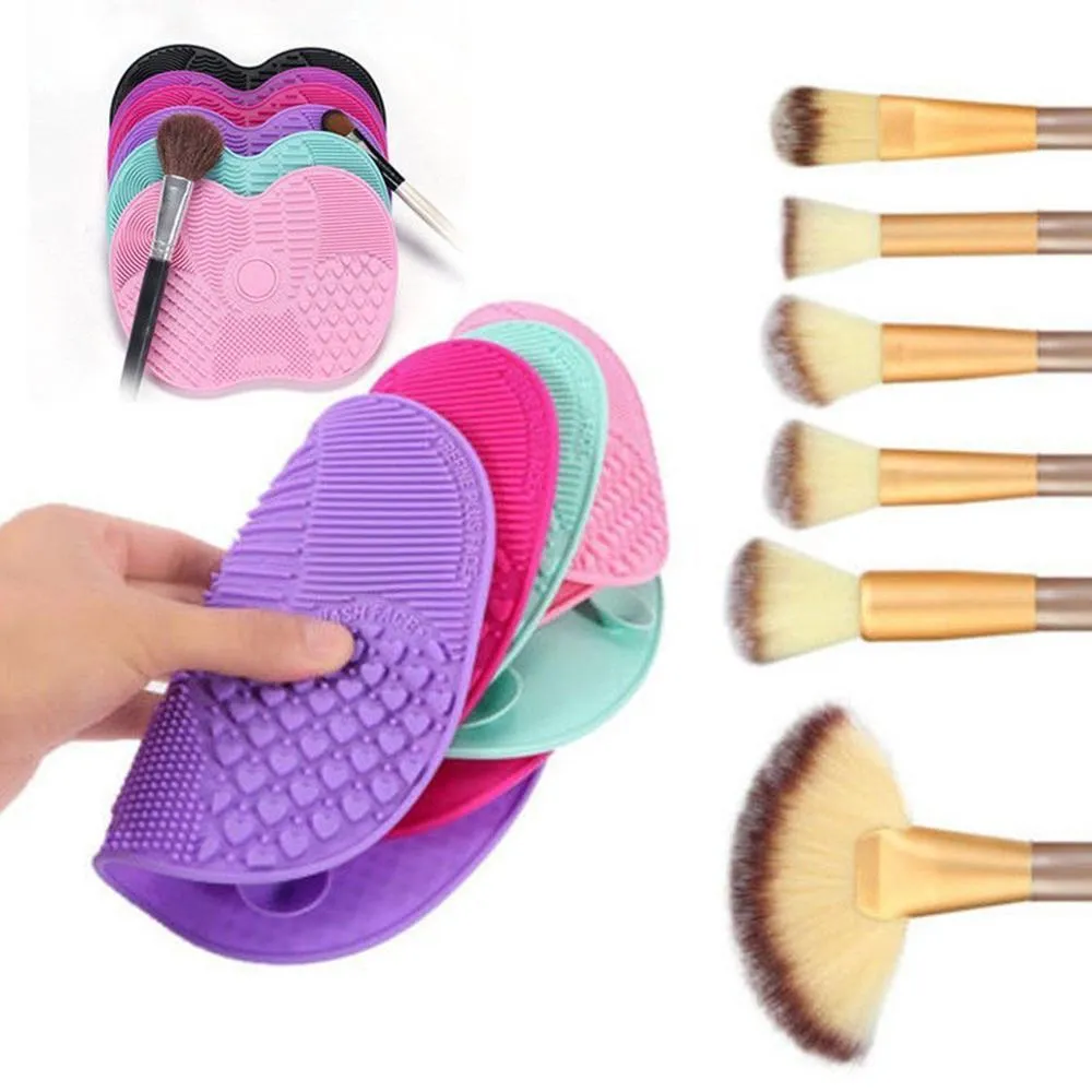 Silicone Foundation Makeup Brush Washing Cleaning Scrubbing Pad